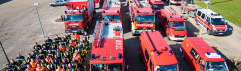 Alle drei Gefahrgutzüge des Landkreises Uelzen üben gemeinsam am Elbe-Seitenkanal