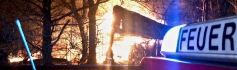 Nächtliches Feuer ruft Brandschützer auf den Plan