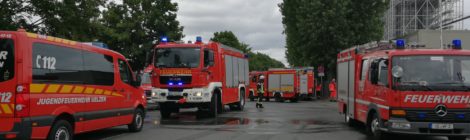 112. F3 - Feuer in 6. OG-Feuer im Dachbereich