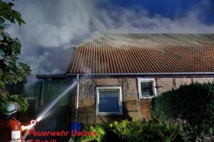 F2 – Scheunenbrand – Wohnhaus in Gefahr - Klein Bollensen  13.08.2019
