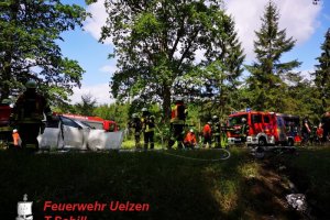 Verkehrsunfall – eingeklemmte Personen B4 – OV Holdenstedt – Suderburger Kreisel  07.07.2019