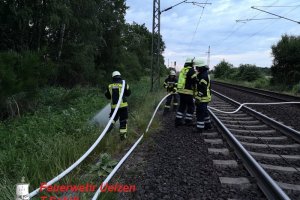 WB1 – Bahnböschungsbrand  Veerßen – Bahnstrecke 1720 - 09.06.2019