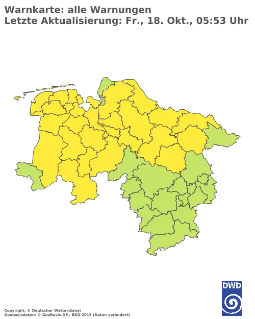 Aktuelle Wetterwarnungen für  Uelzen