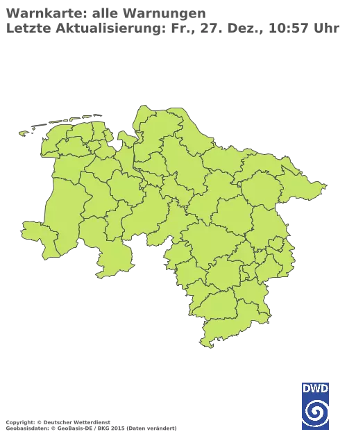 Aktuelle Wetterwarnungen für  Uelzen