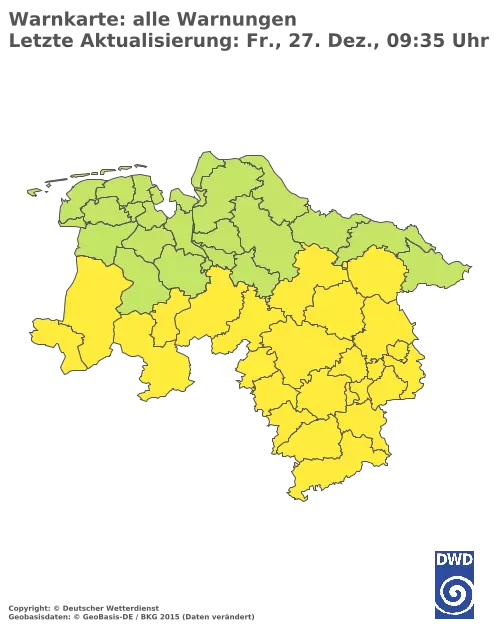 Aktuelle Wetterwarnungen für  Uelzen