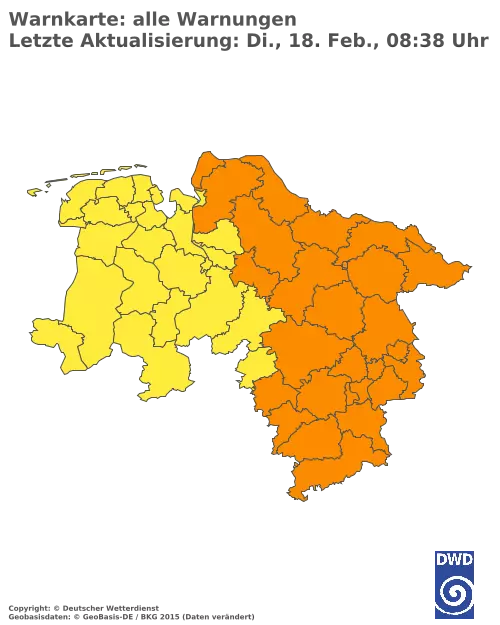 Aktuelle Wetterwarnungen für  Uelzen